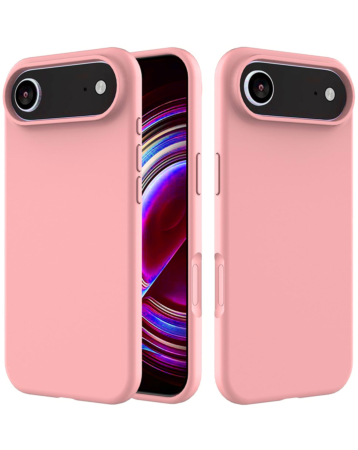 Soft Solid Silicone Case (Full Buttom Cover) - PINK for iPhone Air (Only Ground Shipping)