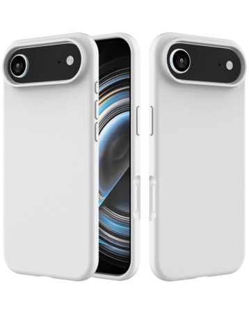 Soft Solid Silicone Case (Full Buttom Cover) - WHITE for iPhone Air (Only Ground Shipping)