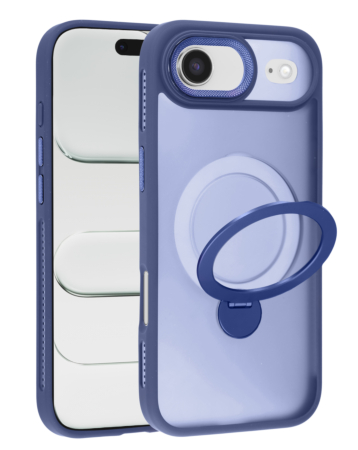 Wireless Charging Case with Built-in Rotating Ring Stand - BLUE for iPhone AIR (Only Ground Shipping)