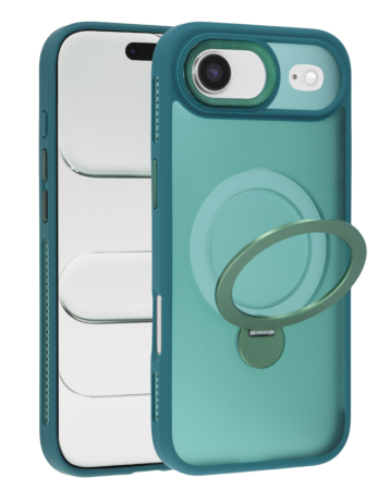 Wireless Charging Case with Built-in Rotating Ring Stand - GREEN for iPhone AIR (Only Ground Shipping)