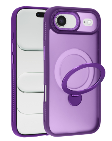 Wireless Charging Case with Built-in Rotating Ring Stand - PURPLE for iPhone AIR (Only Ground Shipping)