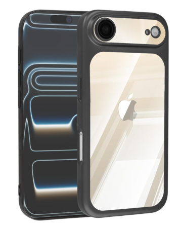 Frosted Transparent Matte Case with Lens Protection - BLACK for iPhone AIR  (Only Ground Shipping)