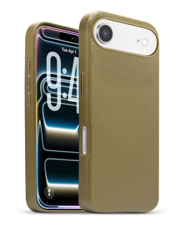 New Leather Case with Wireless Charger - LIGHT BROWN for iPhone Air (Only Ground Shipping)