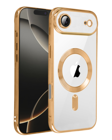 Shiny Wireless Charging Clear Case - GOLD for iPhone Air (Only Ground Shipping)