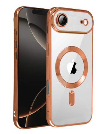 Shiny Wireless Charging Clear Case - ROSE GOLD for iPhone Air (Only Ground Shipping)