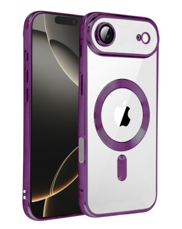 Shiny Wireless Charging Clear Case - PURPLE for iPhone Air (Only Ground Shipping)