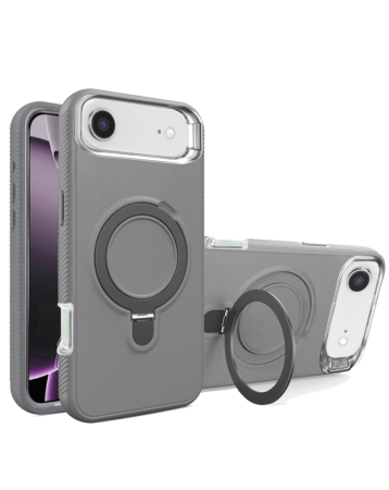 Support Heavy Duty Case with Wireless Charging Kickstand - GRAY for iPhone Air (Only Ground Shipping)