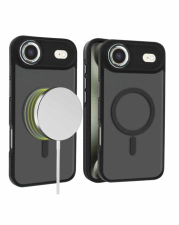 Slim Non-Slip Translucent Matte Wireless Charging Case - BLACK for iPhone Air (Only Ground Shipping)