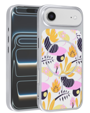 Dual Layer Flower Design Magsafe Cases - WHITE for iPhone Air (Only Ground Shipping)