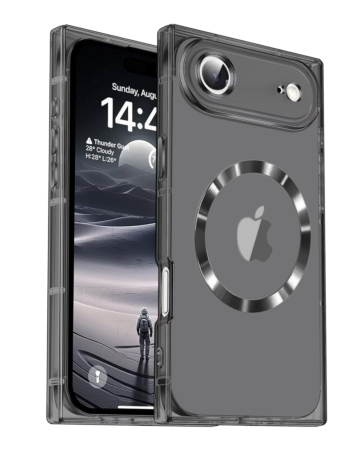 Square Clear Case with Magsafe - BLACK for iPhone Air (Only Ground Shipping)