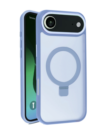 Carbon Wireless Charging Case with Ring Stand - BLUE for iPhone Air (Only Ground Shipping)