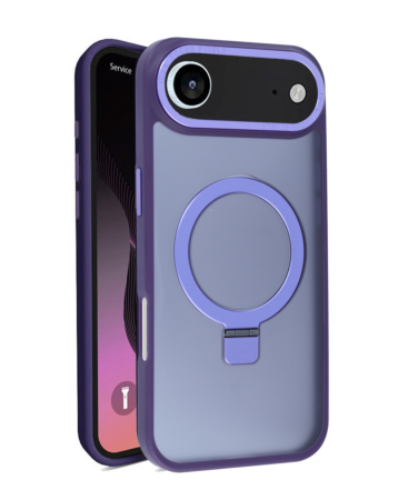 Carbon Wireless Charging Case with Ring Stand - PURPLE for iPhone Air (Only Ground Shipping)