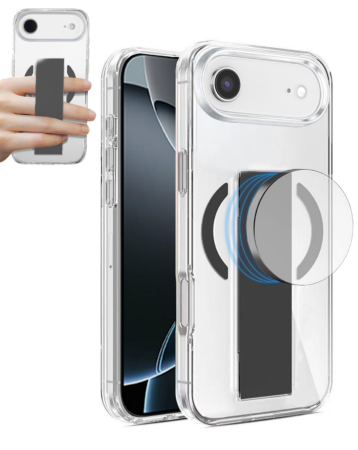 Hard Clear Case with MagGrip for iPhone Air (BLACK) (Only Ground Shipping)