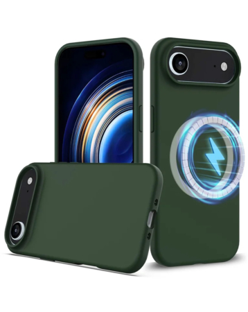 Soft Solid Silicone Case with Wireless Charging - GREEN for iPhone Air (Only Ground Shipping)