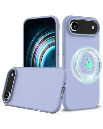 Soft Solid Silicone Case with Wireless Charging - LIGHT BLUE for iPhone Air (Only Ground Shipping)