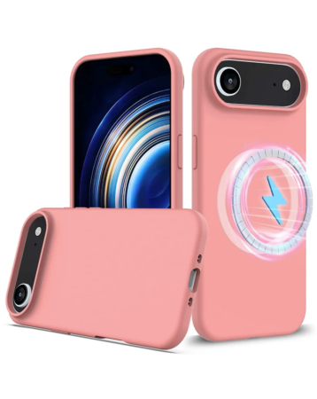 Soft Solid Silicone Case with Wireless Charging - PINK for iPhone Air (Only Ground Shipping)