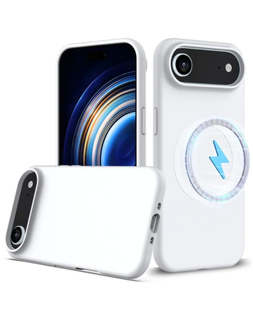 Soft Solid Silicone Case with Wireless Charging - WHITE for iPhone Air (Only Ground Shipping)