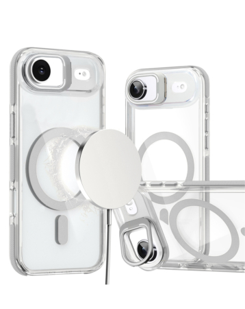 Thin Magnetic Clear Case with Camera Stand Kickstand - CLEAR for iPhone Air (Only Ground Shipping)
