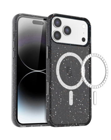 Splash - Ink Design Wireless Charging Case - BLACK for iPhone 17 Pro (Only Ground Shipping)