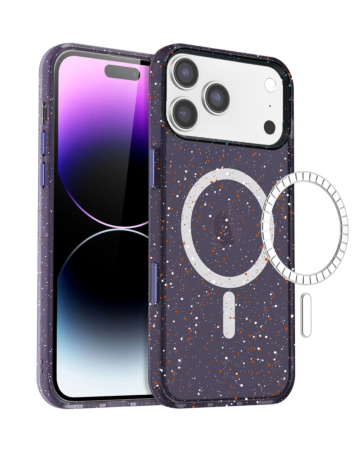 Splash - Ink Design Wireless Charging Case - PURPLE for iPhone 17 Pro (Only Ground Shipping)