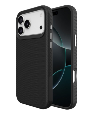 Shock Absorption Protective Dual Layer Case  - BLACK for iPhone 17 Pro (Only Ground Shipping)