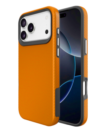 Shock Absorption Protective Dual Layer Case  - ORANGE for iPhone 17 Pro (Only Ground Shipping)
