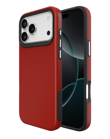 Shock Absorption Protective Dual Layer Case  - RED for iPhone 17 Pro (Only Ground Shipping)