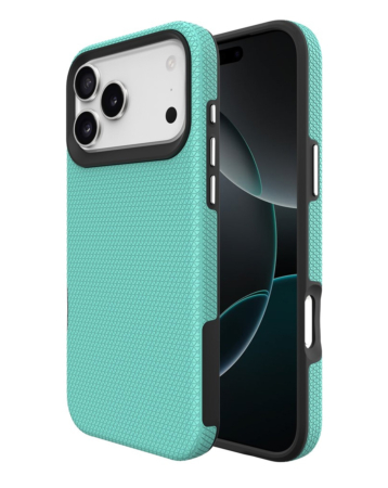 Shock Absorption Protective Dual Layer Case  - TEAL for iPhone 17 Pro (Only Ground Shipping)