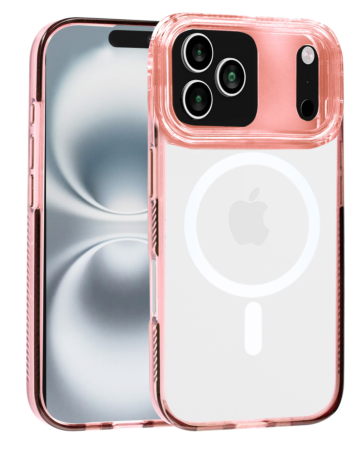 Magnetic Clear Case - PINK for iPhone 17 Pro (Only Ground Shipping)