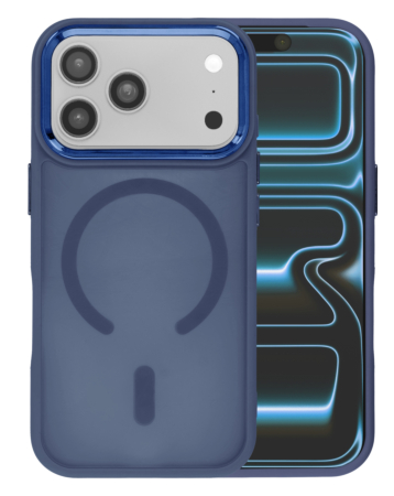 New Magnetic Wireless Charging Case with IC Chip (NAVY BLUE) for iPhone 17 Pro (Only Ground Shipping)