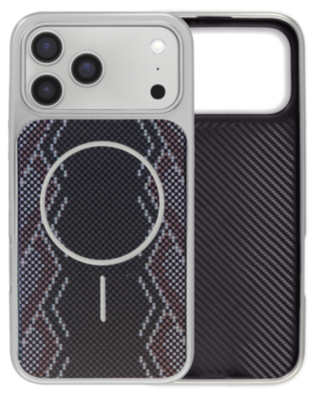 Woven Color Pattern Case (BLACK & GRAY) for iPhone 17 Pro (Only Ground Shipping)