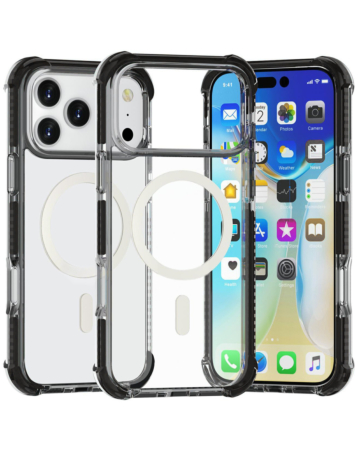 TPU Mesh Sport Case with Wireless Charging - BLACK for iPhone 17 Pro (Only Ground Shipping)