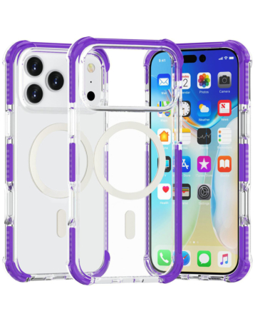 TPU Mesh Sport Case with Wireless Charging - PURPLE for iPhone 17 Pro (Only Ground Shipping)