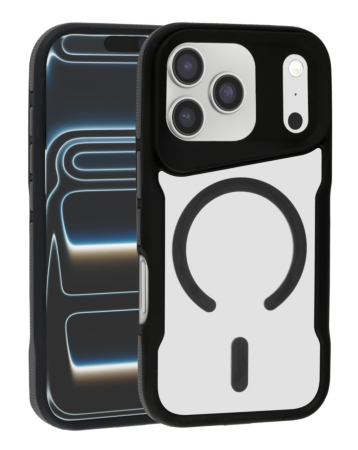 Slim Frosted Translucent Phone Case with Magsafe - BLACK for iPhone 17 Pro (Only Ground Shipping)