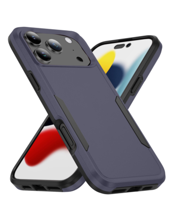 Dual Layers Shockproof Strong Case - BLUE for iPhone 17 Pro (Only Ground Shipping)