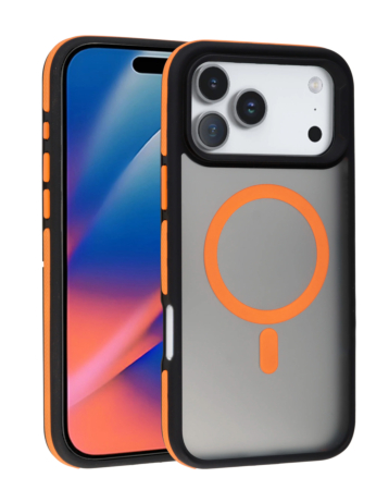 Bicolor Matte Magnetic Translucency Case - ORANGE for iPhone 17 Pro (Only Ground Shipping)