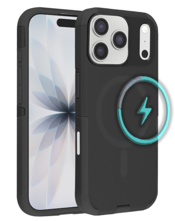 Dual Layer Cases with Wireless Charging - BLACK for iPhone 17 Pro (Only Ground Shipping)