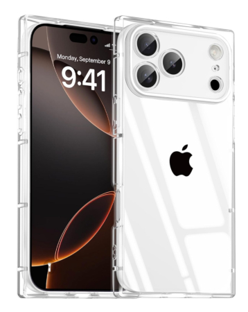 Square Clear Case - CLEAR for iPhone 17 Pro (Only Ground Shipping)