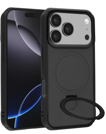 Shockproof Case with Magnetic Kickstand - BLACK for iPhone 17 Pro (Only Ground Shipping)