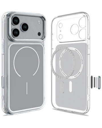 Transparent Magnetic Cases with IC Chip - CLEAR for iPhone 17 Pro Max (Only Ground Shipping)