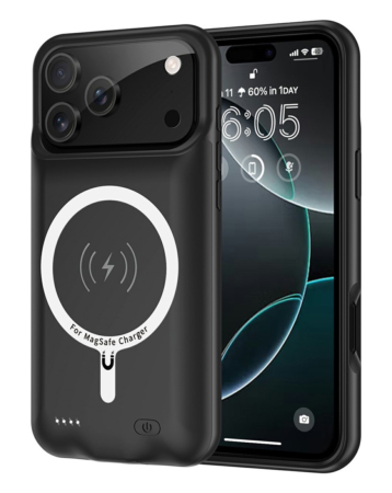Slim Charging Case with Msafe Charging (7000 mAh) for iPhone 17 Pro Max (Only Ground Shipping)