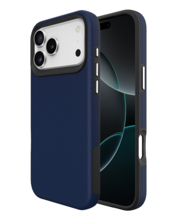 Shock Absorption Protective Dual Layer Case  - BLUE for iPhone 17 Pro Max (Only Ground Shipping)