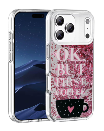 Liquid Quicksand Glitter Cover Case - OK for iPhone 17 Pro Max (Only Ground Shipping)