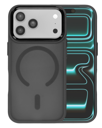 New Magnetic Wireless Charging Case with IC Chip (BLACK) for iPhone 17 Pro Max (Only Ground Shipping)