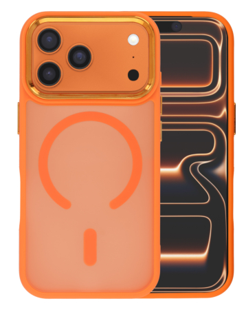 New Magnetic Wireless Charging Case with IC Chip (ORANGE) for iPhone 17 Pro Max (Only Ground Shipping)