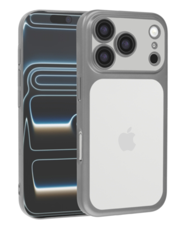 Frosted Transparent Matte Case with Lens Protection  -GRAY for iPhone 17 Pro Max (Only Ground Shipping)