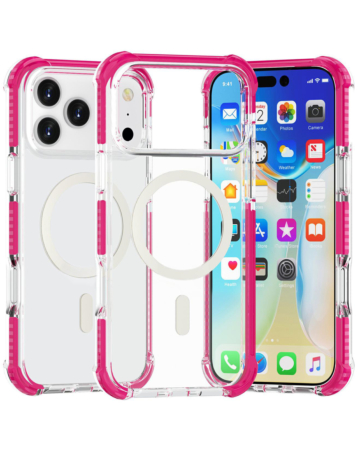 TPU Mesh Sport Case with Wireless Charging - PINK for iPhone 17 Pro Max (Only Ground Shipping)