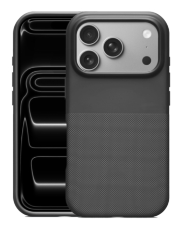 Dotted Texture Magnetic Phone Case (BLACK) for iPhone 17 Pro Max (Only Ground Shipping)