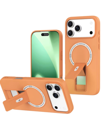 Rugger Magnetic Case with Hidden Kickstand (ORANGE) for iPhone 17 Pro Max (Only Ground Shipping)