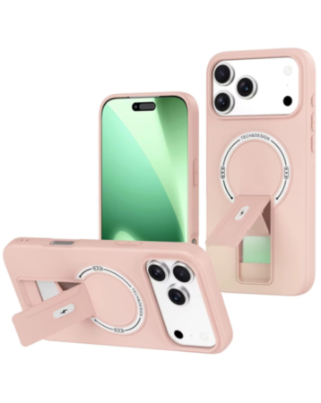 Rugger Magnetic Case with Hidden Kickstand (PINK) for iPhone 17 Pro Max (Only Ground Shipping)